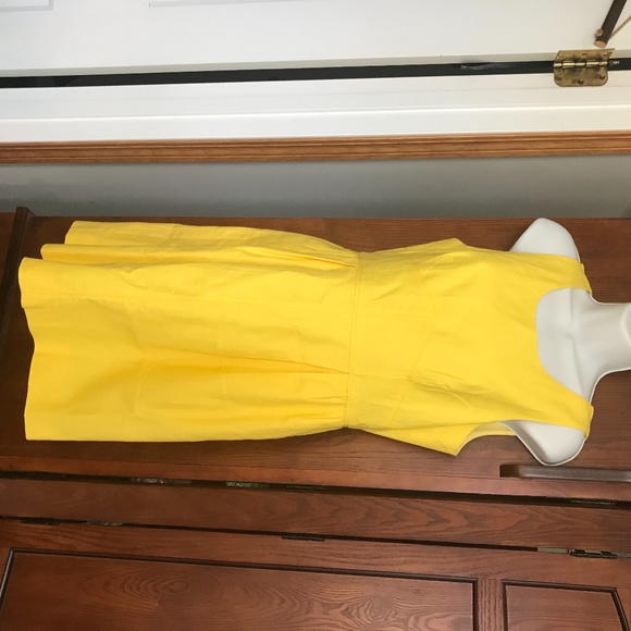 J. Crew yellow cotton summer dress, Sz 6 - Picture 7 of 8